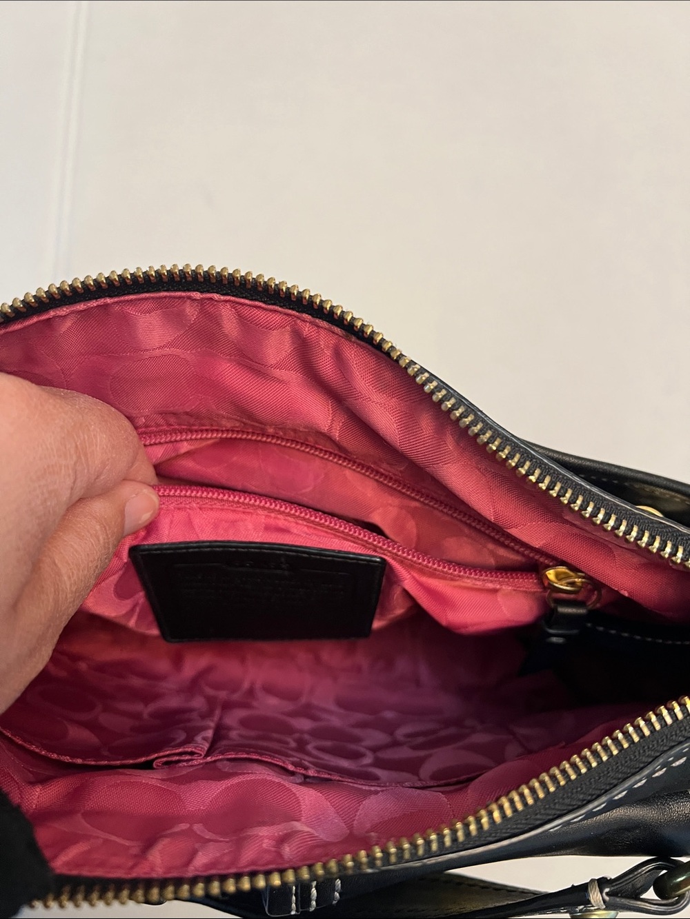 COACH LEGACY 65th ANNIVERSARY BLACK DOUBLE TURNLOCK F12868 Y2K SHOULDER BAG - Picture 9 of 16